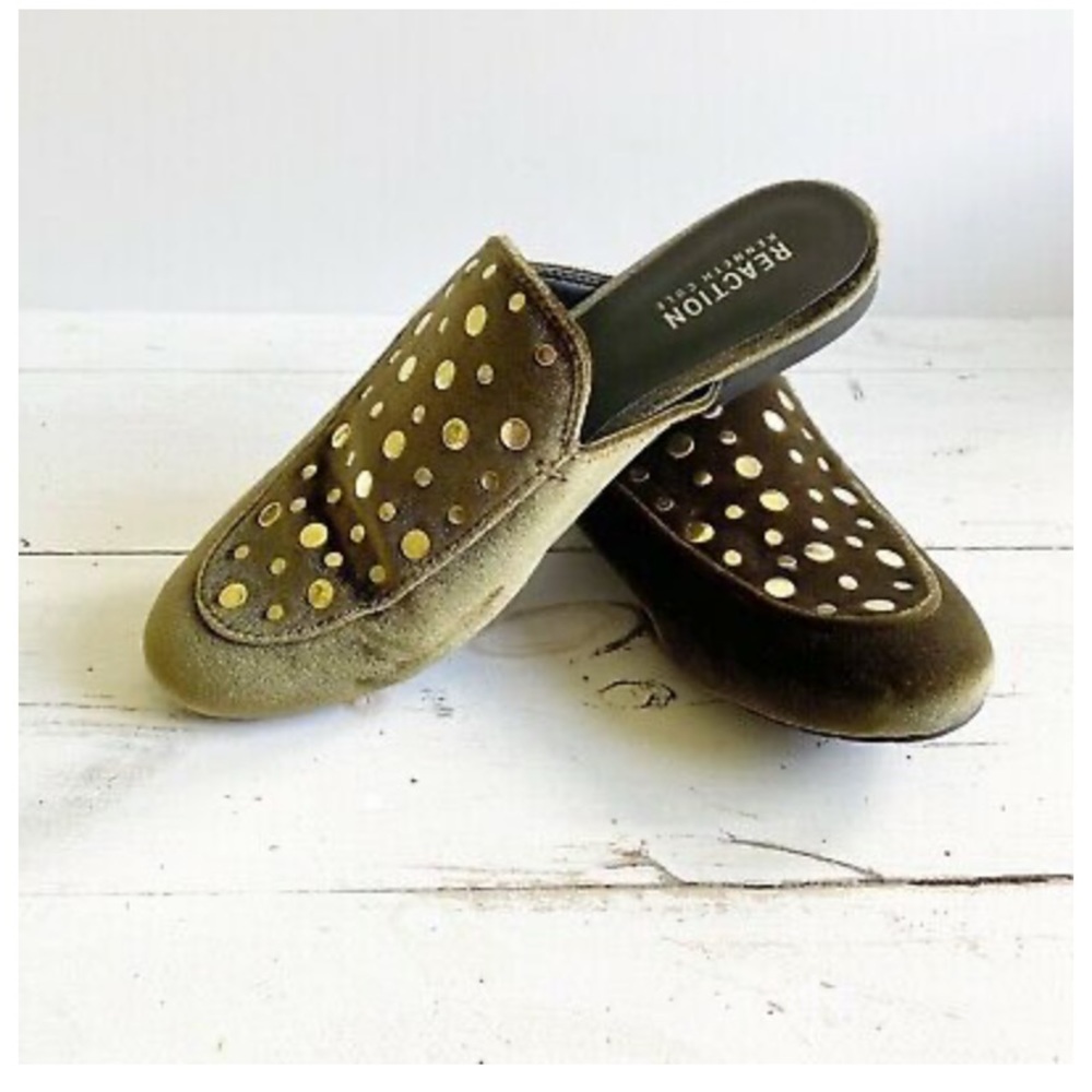 Olive Flat Mules